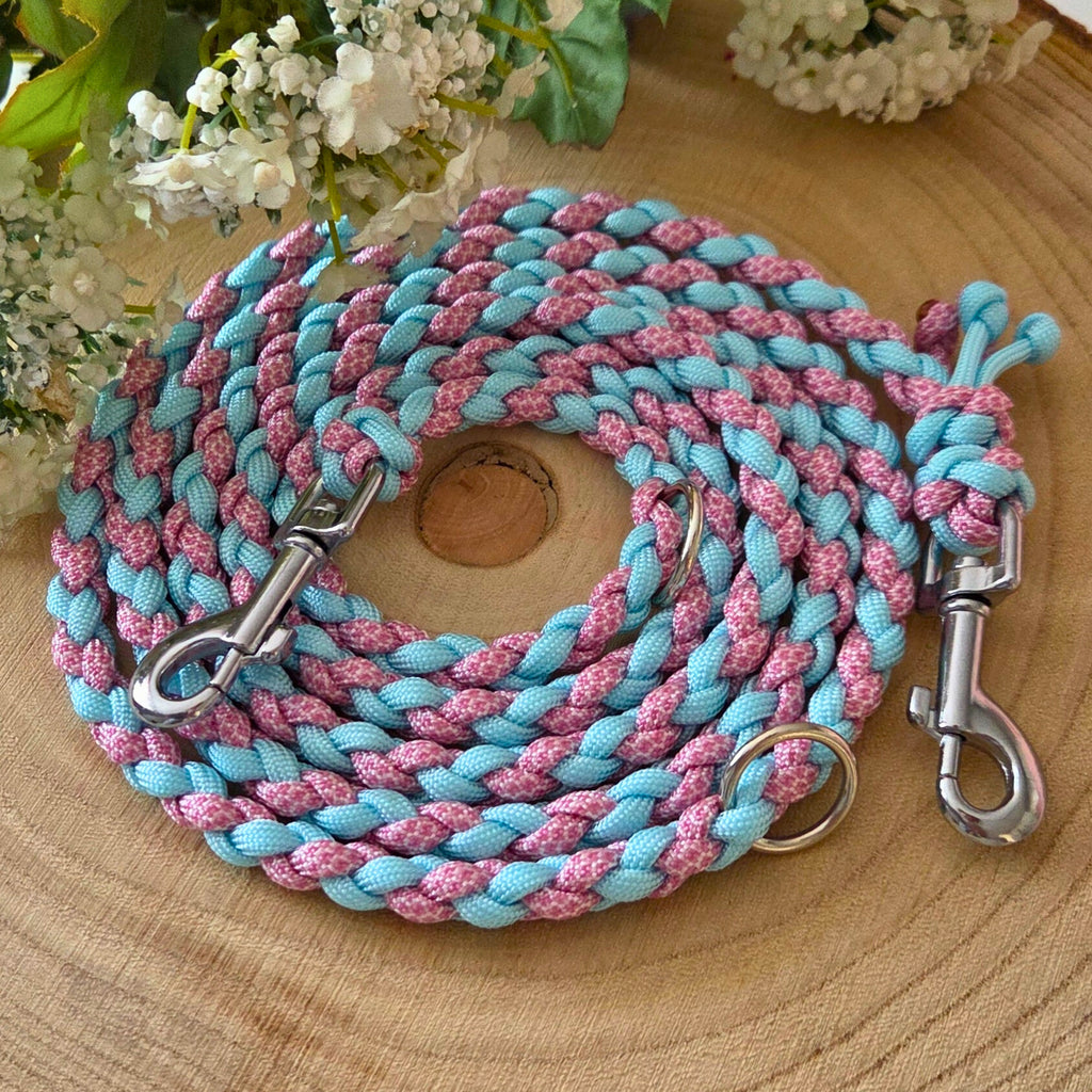 Geflochtene Paracord-Leine für Hunde < 5 kg