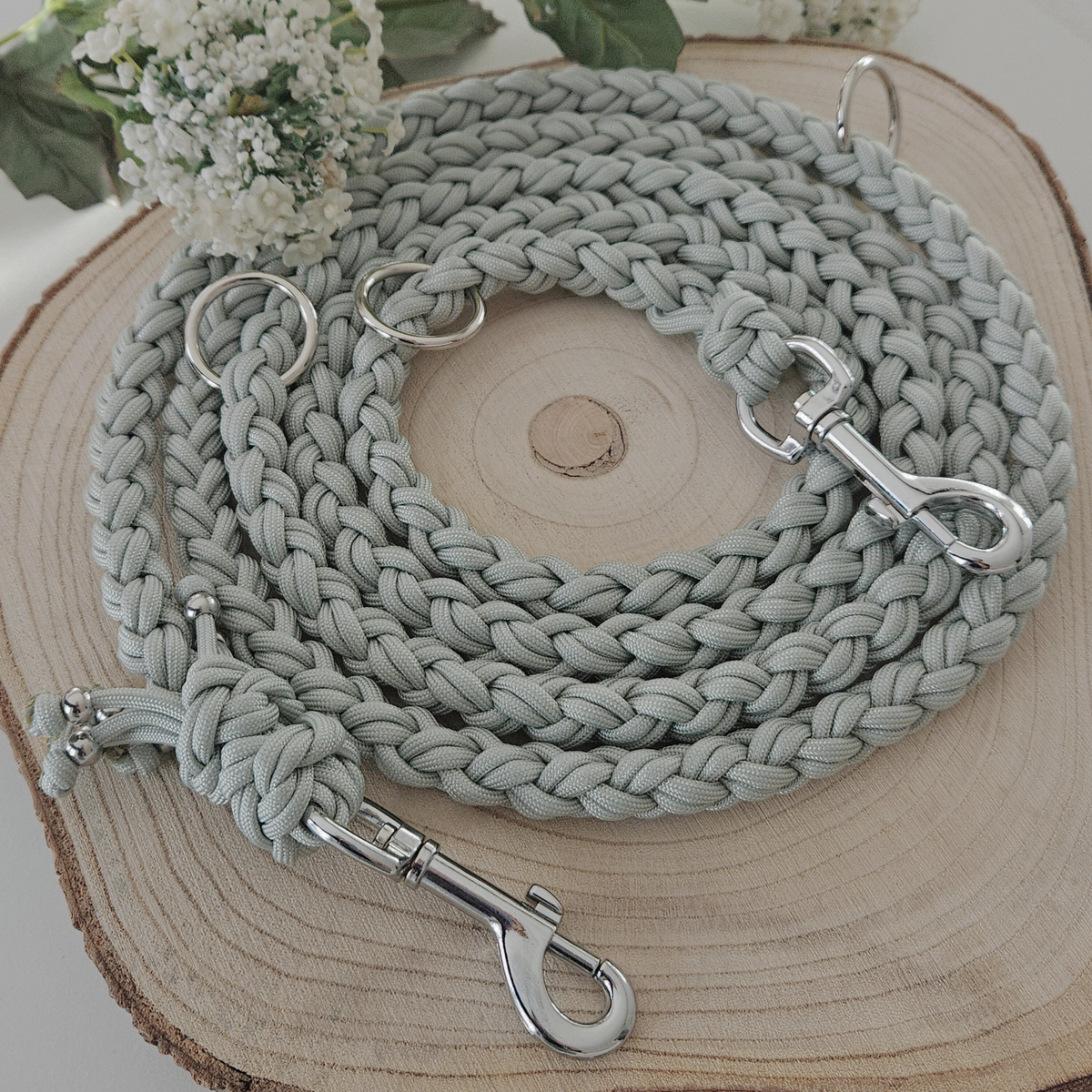 Geflochtene Paracord-Leine für Hunde 5-15 kg