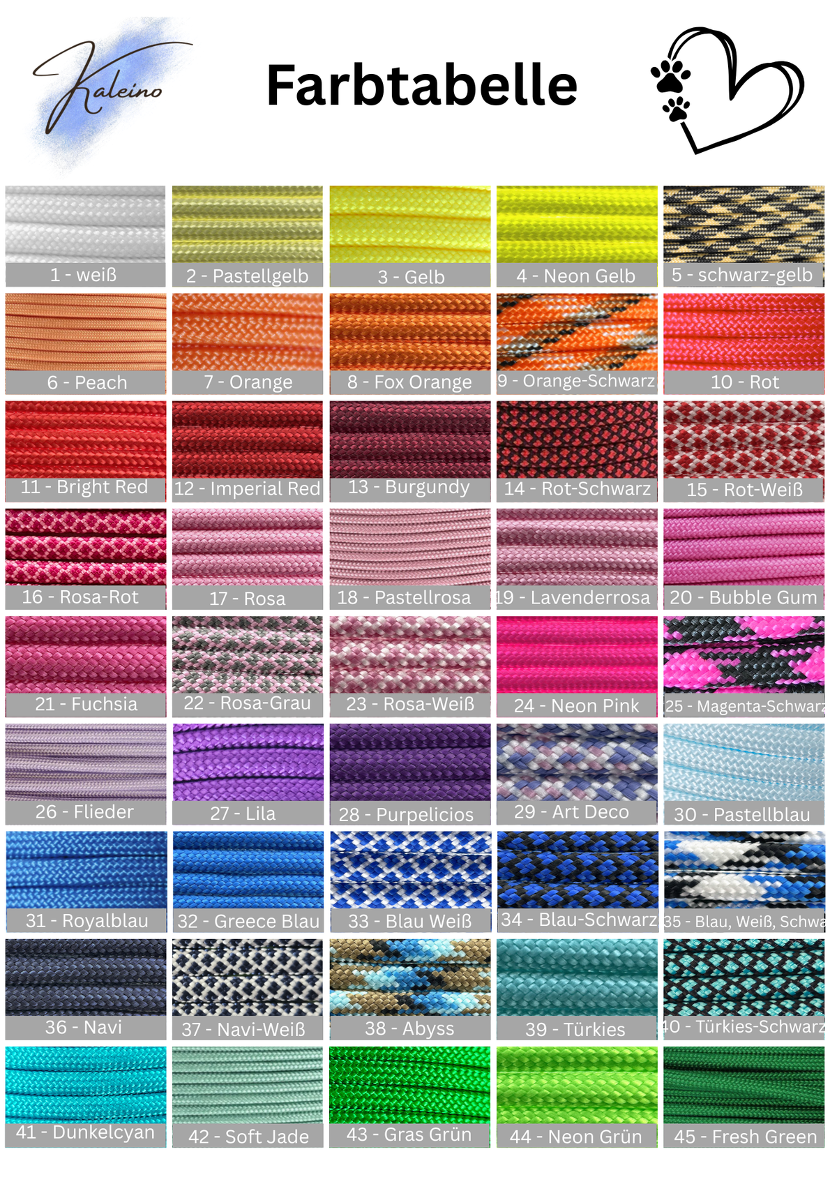 Blumenhalsband für Hunde aus Paracord – individuell mit Biothane-Adapter
