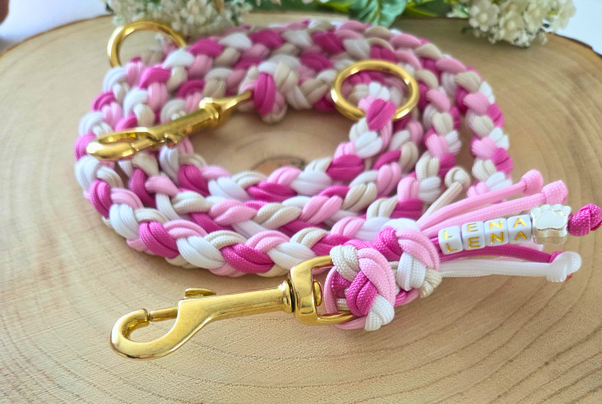 Individuelle Paracord-Leine für Hunde 15-30 kg