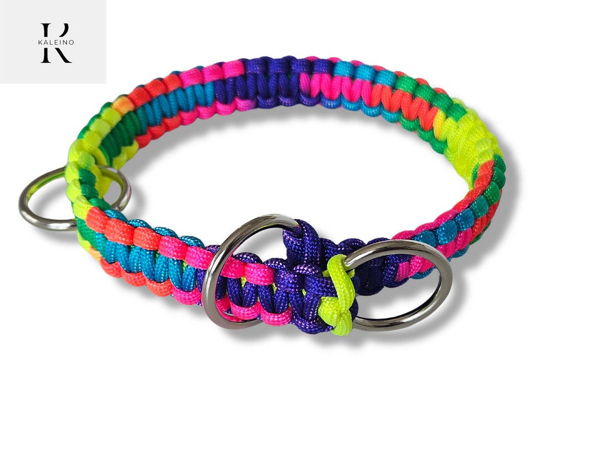 Zugstopphalsband aus Paracord, individuell gestaltbar  - Kaleino