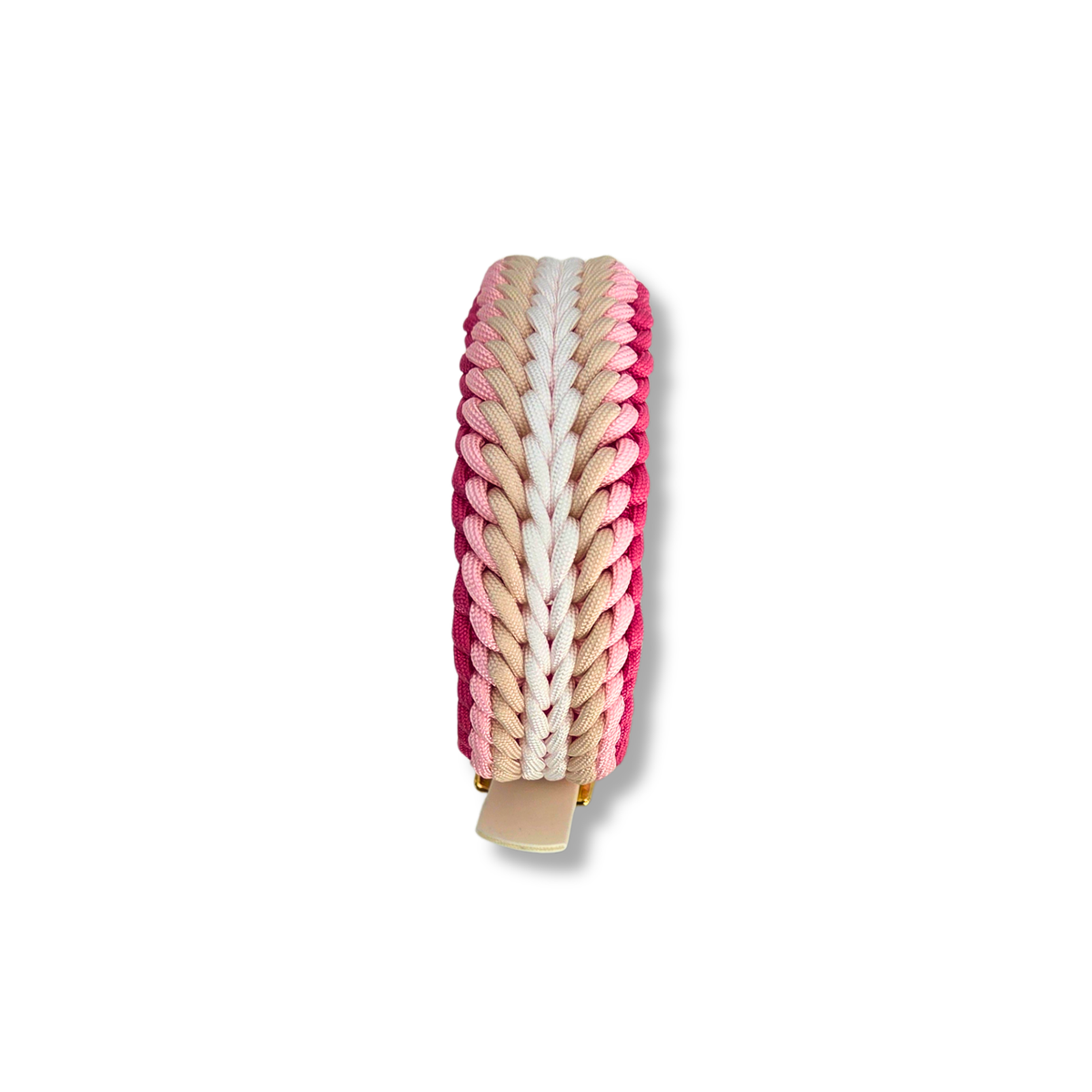 Hundeleine & Halsband Set rosa, creme und weiß– verstellbares Hunde Set, breites Halsband für mittelgroße und große Hunde